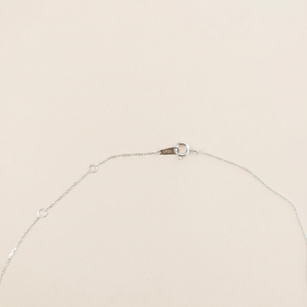 Pavé Drop Lariat Necklace: Sterling Silver or Gold Plated, Adjustable Y Chain