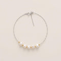 Rhythm Pearl Bracelet | Sterling Silver, Gold Accents, Freshwater Pearls, Two-Tone, Adjustable