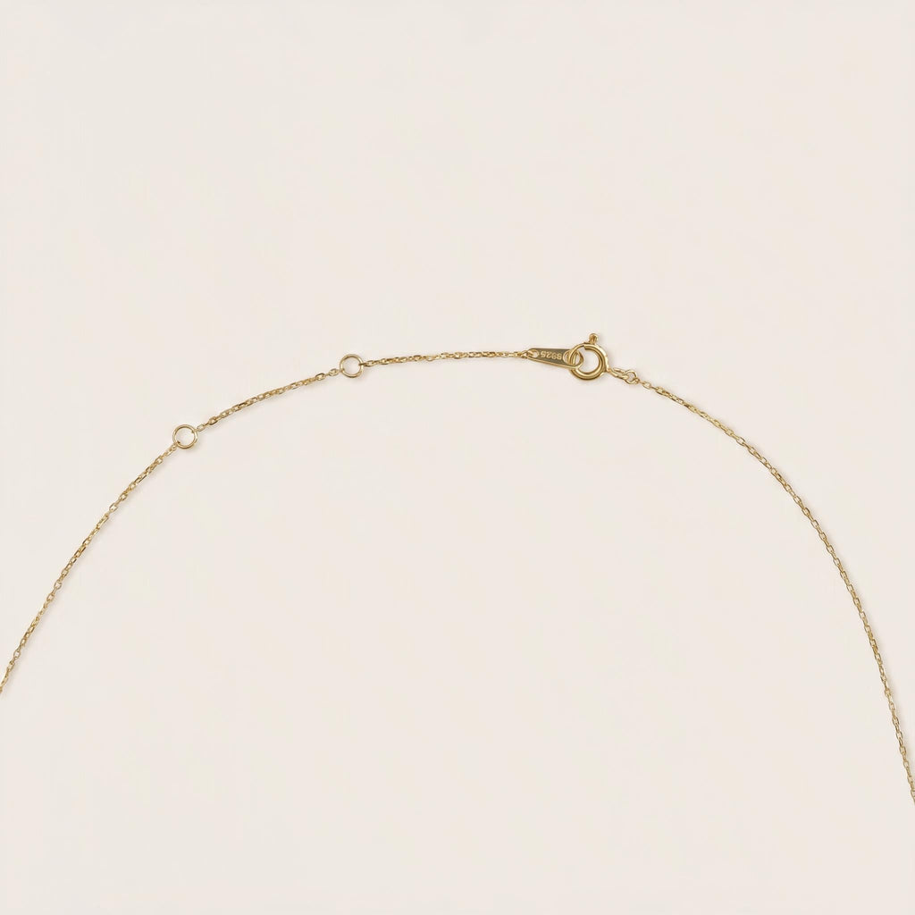 Pavé Drop Lariat Necklace: Sterling Silver or Gold Plated, Adjustable Y Chain
