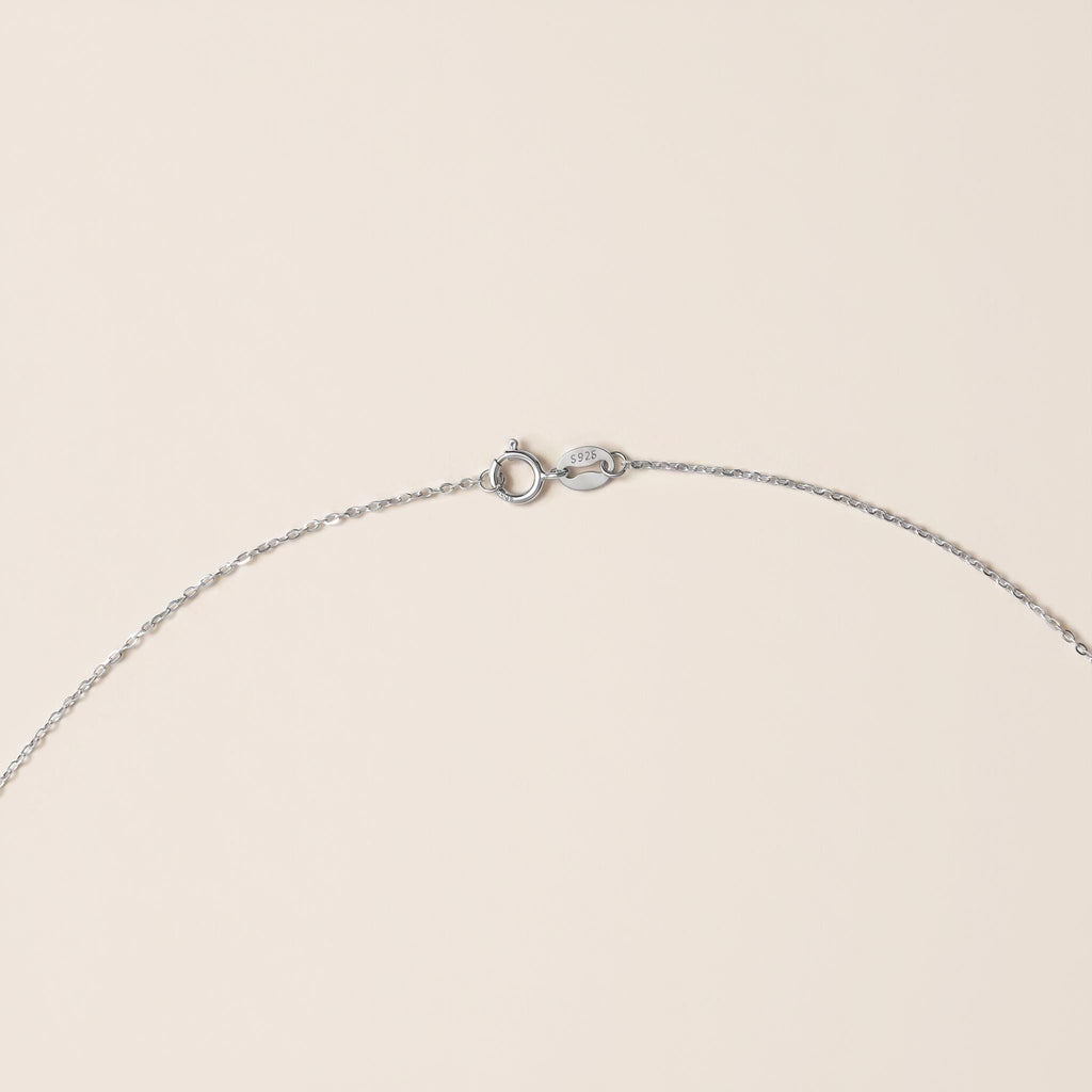 Single Freshwater Pearl Lariat Necklace ・ 925 Sterling Silver ・ Y Drop Pendant ・ Minimalist Pearl Jewellery
